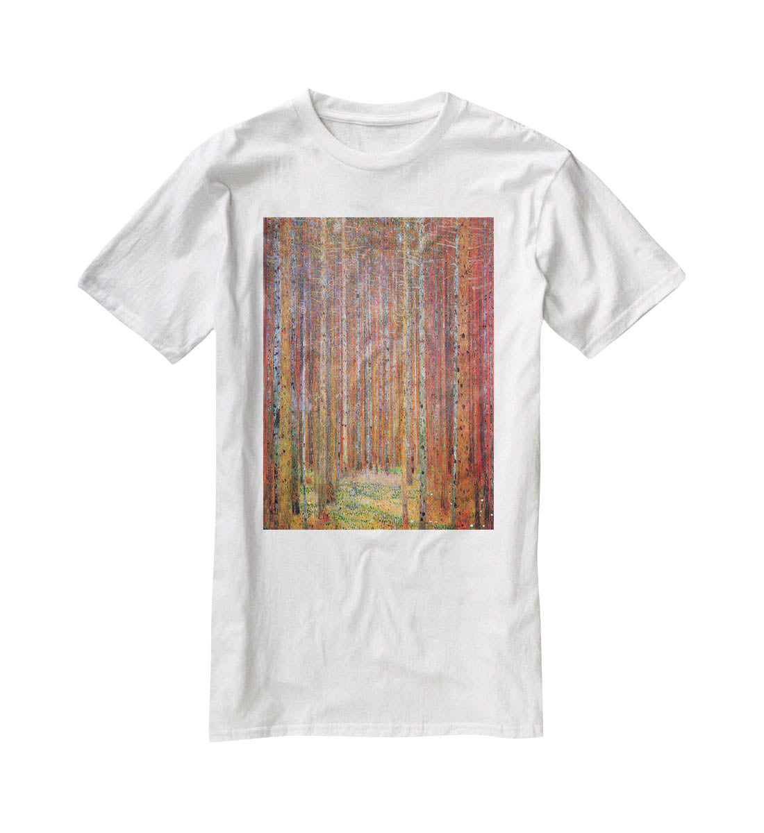 Tannenwald I by Klimt T-Shirt - Canvas Art Rocks - 5
