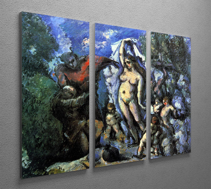 Temptation of St Anthony by Cezanne 3 Split Panel Canvas Print - Canvas Art Rocks - 2