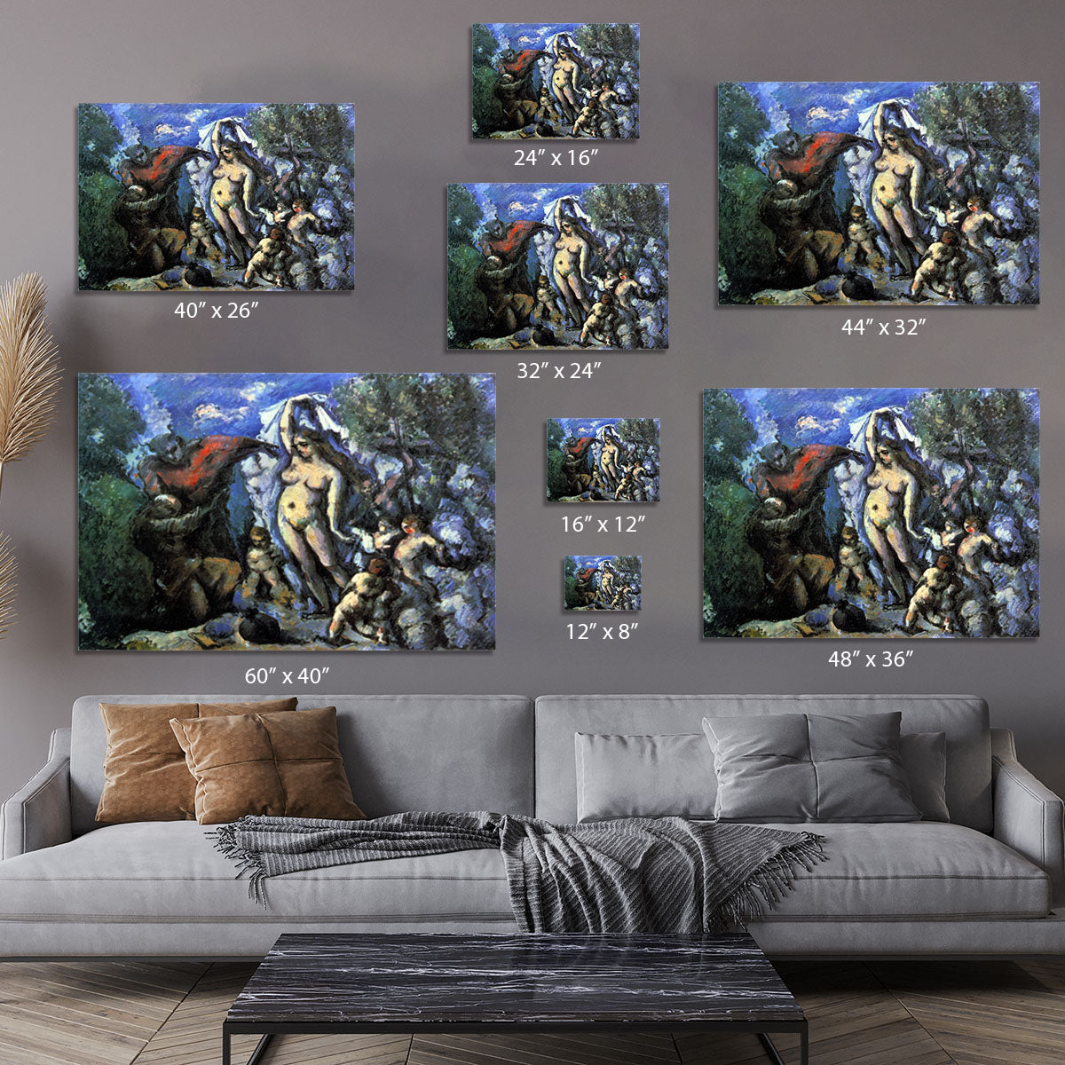 Temptation of St Anthony by Cezanne Canvas Print or Poster - Canvas Art Rocks - 7