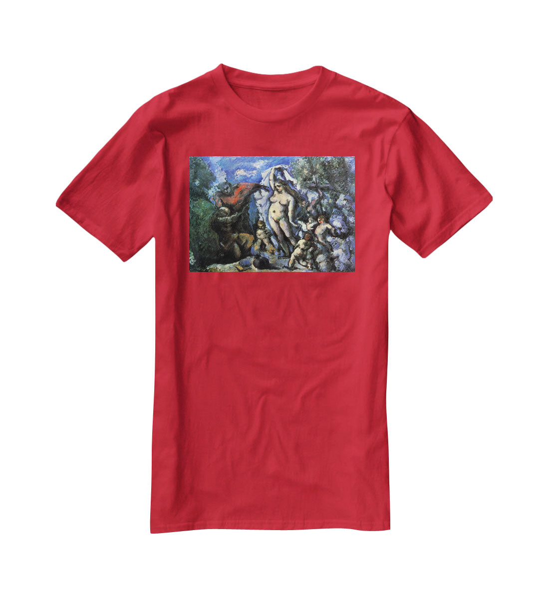 Temptation of St Anthony by Cezanne T-Shirt - Canvas Art Rocks - 4