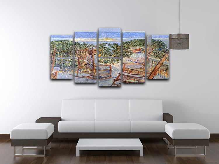 Ten Pound Island by Hassam 5 Split Panel Canvas - Canvas Art Rocks - 3
