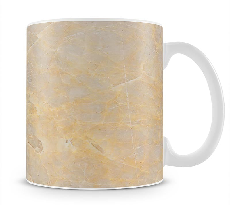Textured Beige Marble Mug - Canvas Art Rocks - 1