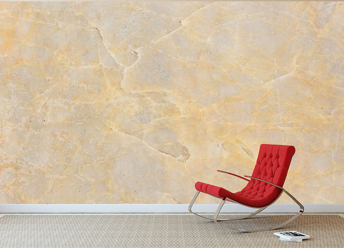 Textured Beige Marble Wall Mural Wallpaper