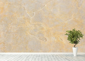 Textured Beige Marble Wall Mural Wallpaper - Canvas Art Rocks - 4