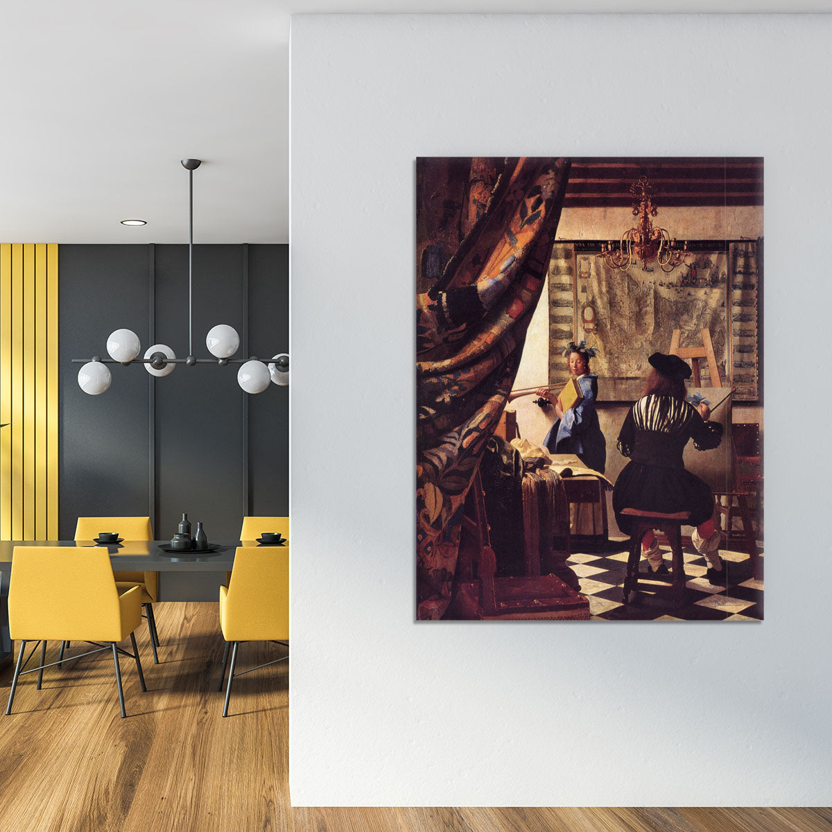 The Allegory of Painting by Vermeer Canvas Print or Poster - Canvas Art Rocks - 4