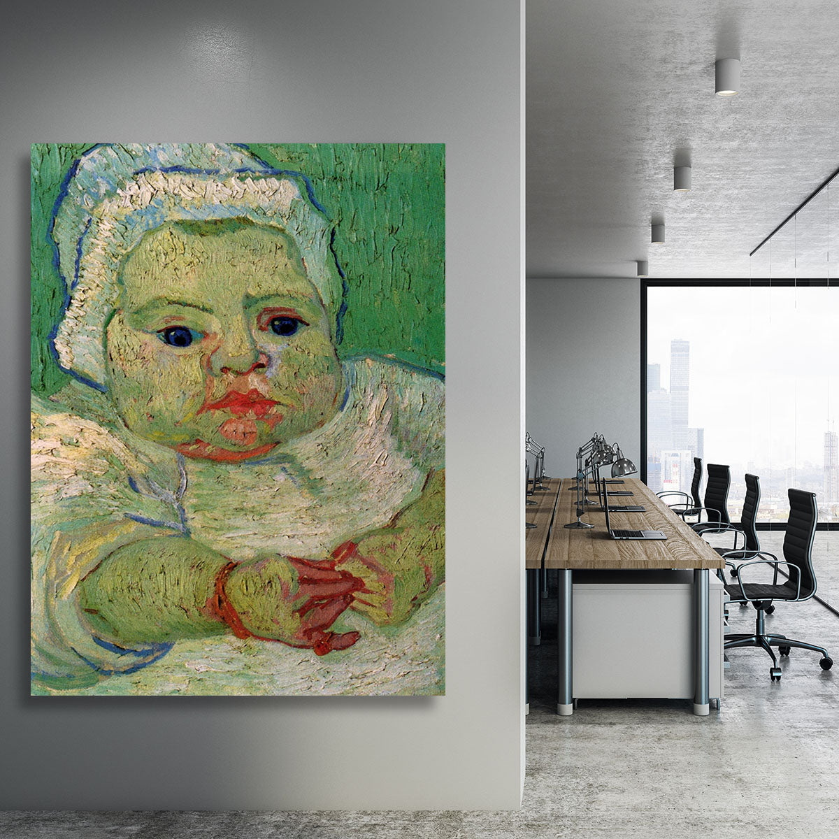 The Baby Marcelle Roulin by Van Gogh Canvas Print or Poster - Canvas Art Rocks - 3