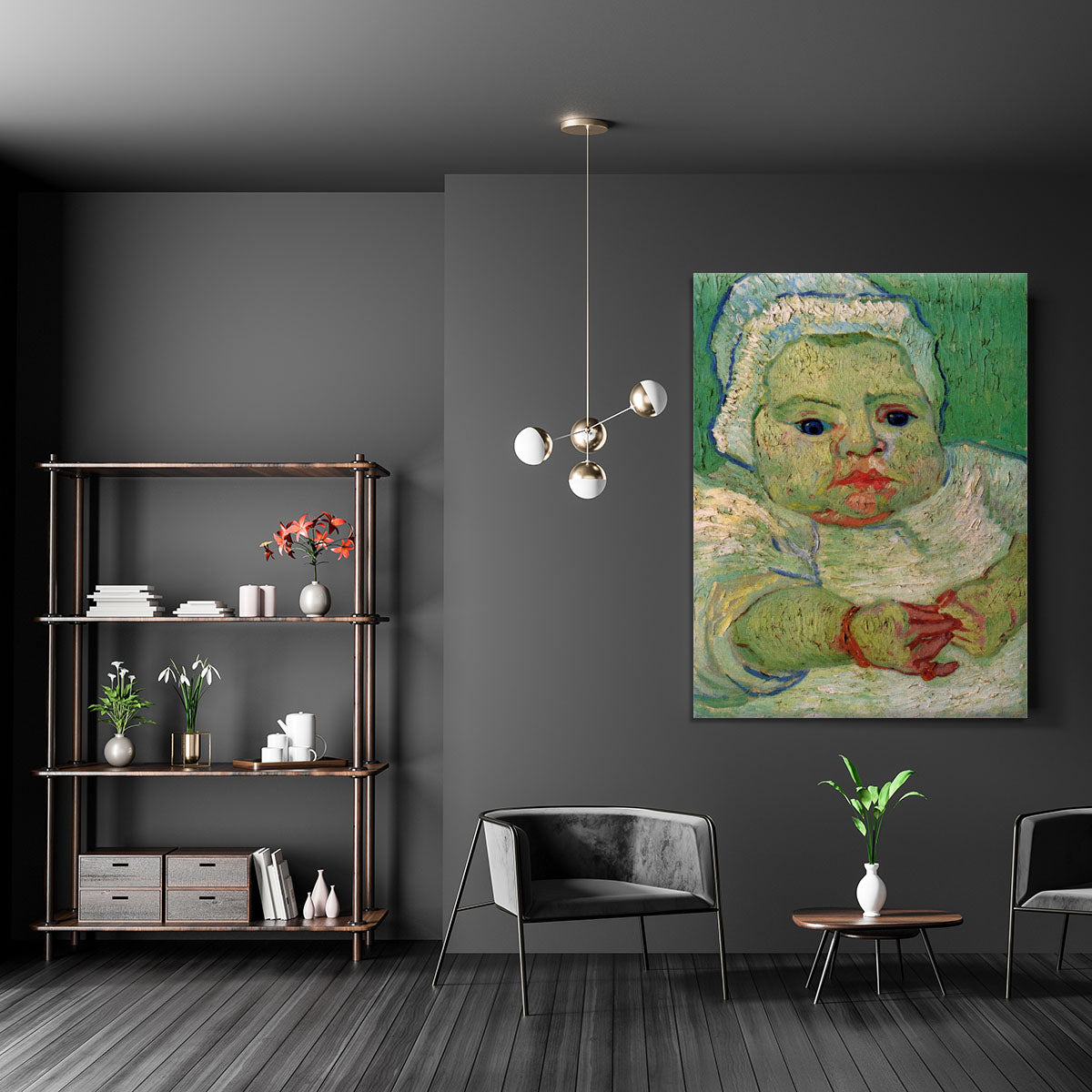 The Baby Marcelle Roulin by Van Gogh Canvas Print or Poster - Canvas Art Rocks - 5