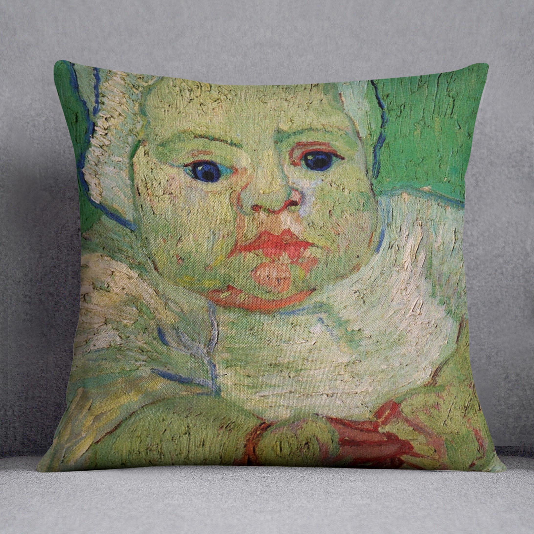 The Baby Marcelle Roulin by Van Gogh Cushion