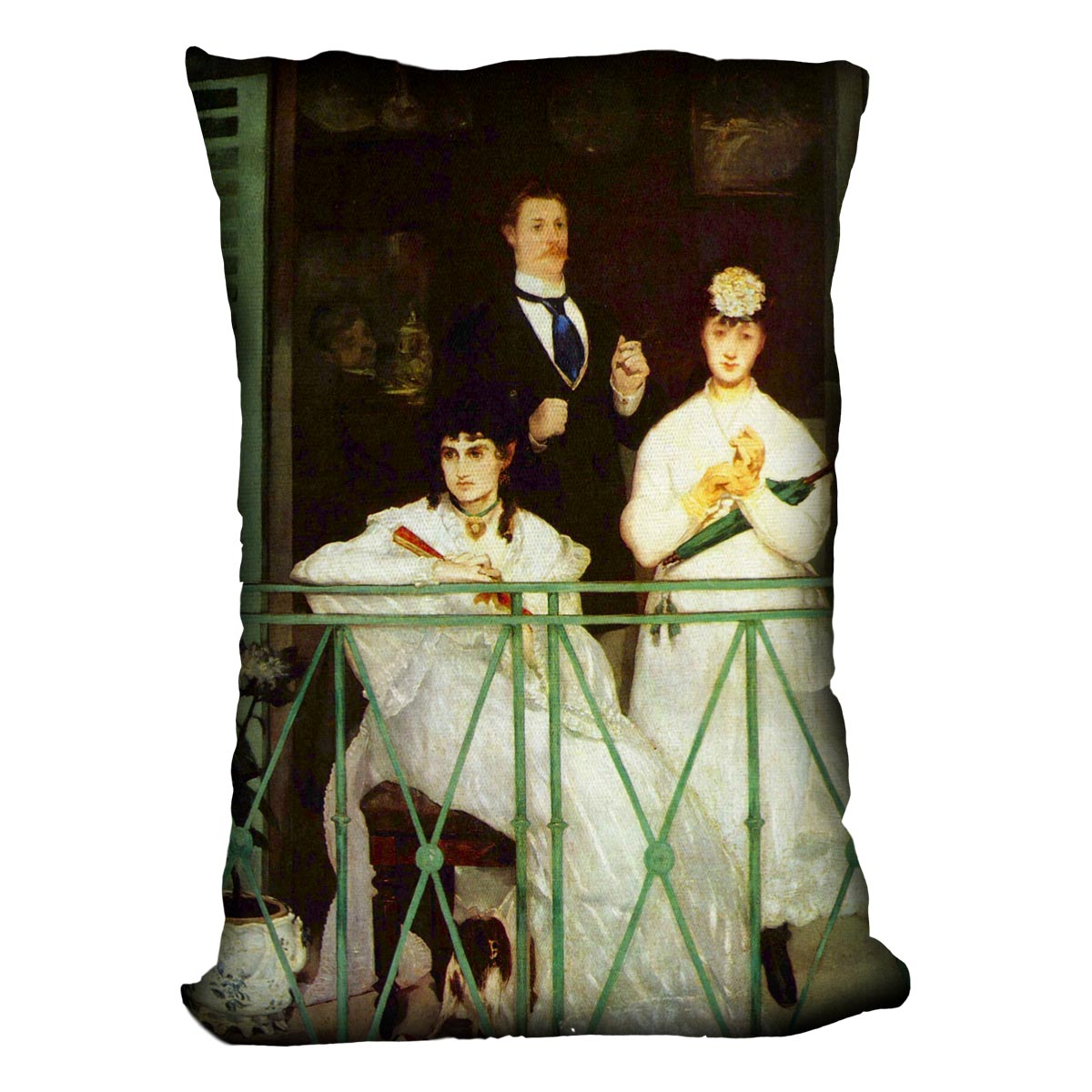 The Balcony by Manet Cushion