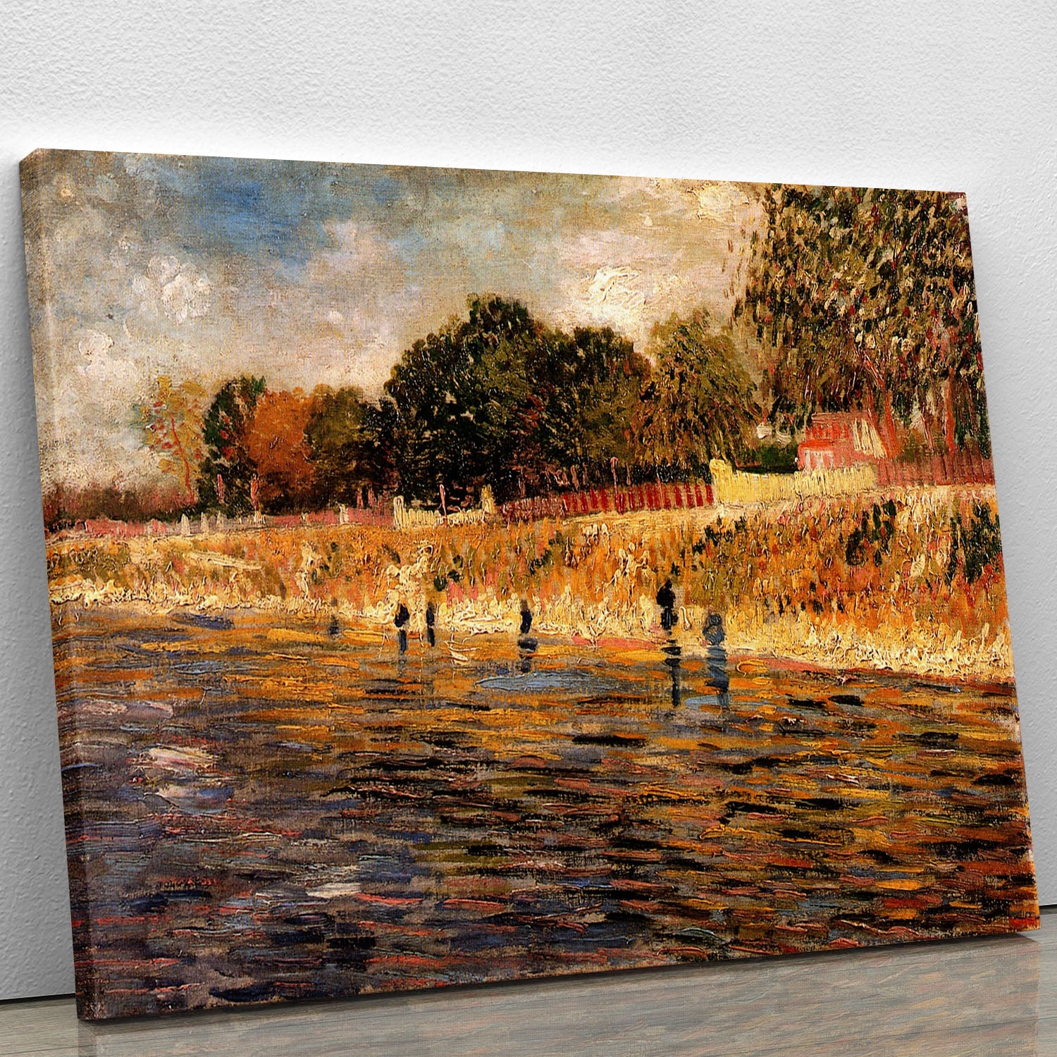 The Banks of the Seine by Van Gogh Canvas Print or Poster - Canvas Art Rocks - 1