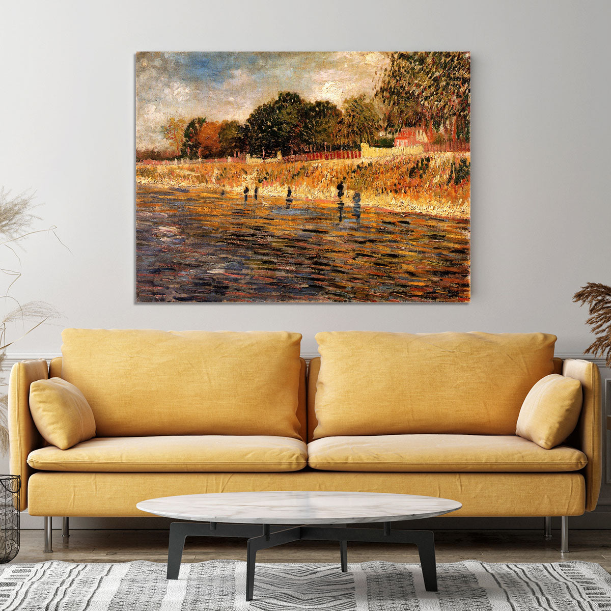 The Banks of the Seine by Van Gogh Canvas Print or Poster - Canvas Art Rocks - 4