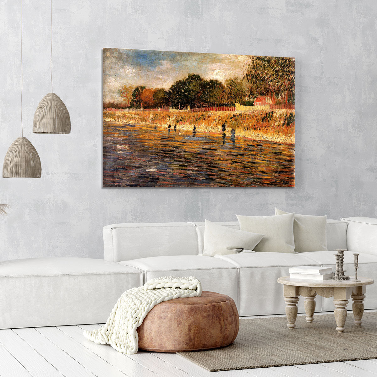 The Banks of the Seine by Van Gogh Canvas Print or Poster - Canvas Art Rocks - 6