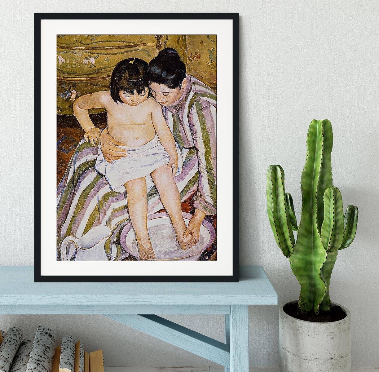The Bath by Renoir Framed Print - Canvas Art Rocks - 1