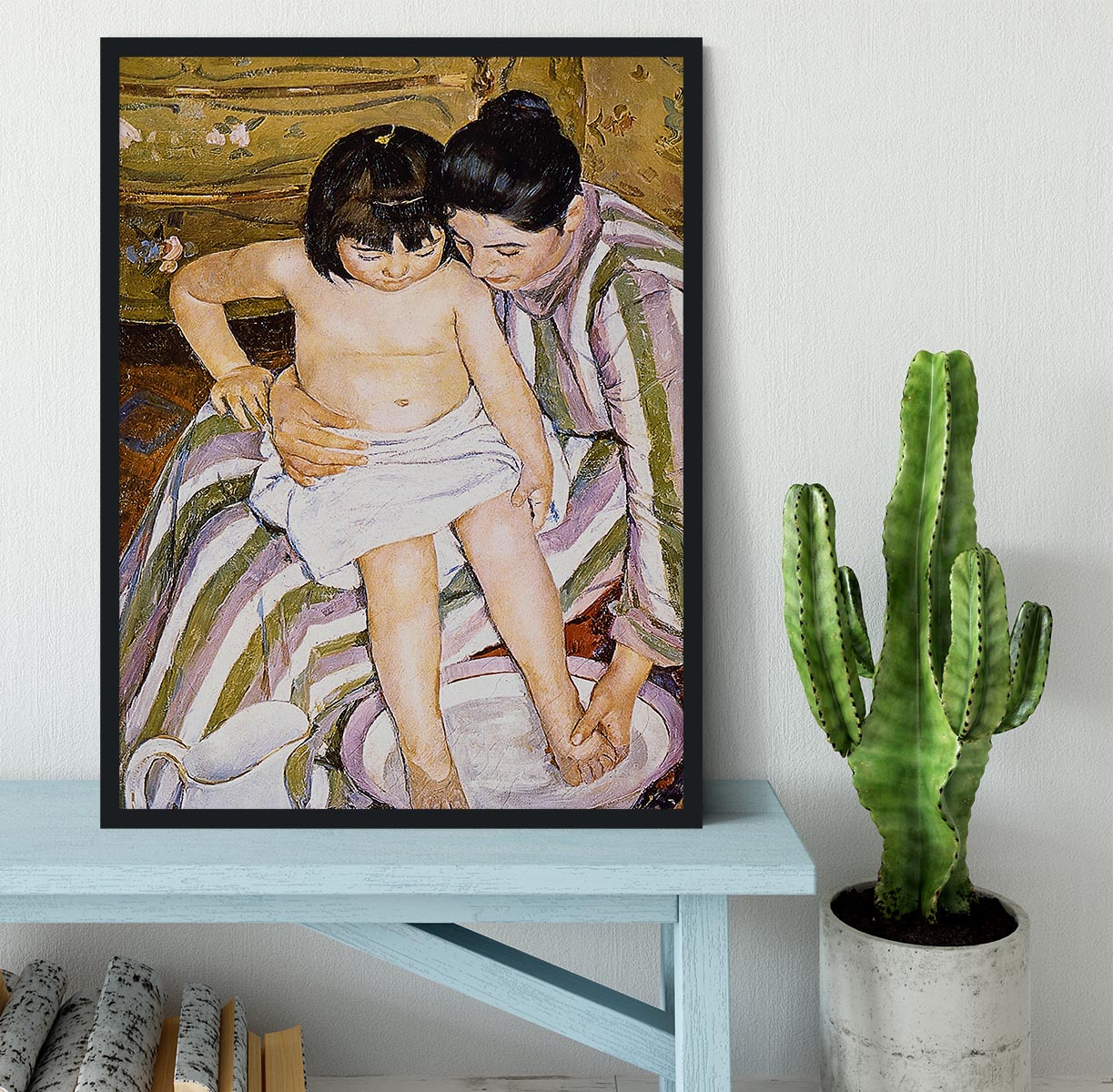 The Bath by Renoir Framed Print - Canvas Art Rocks - 2