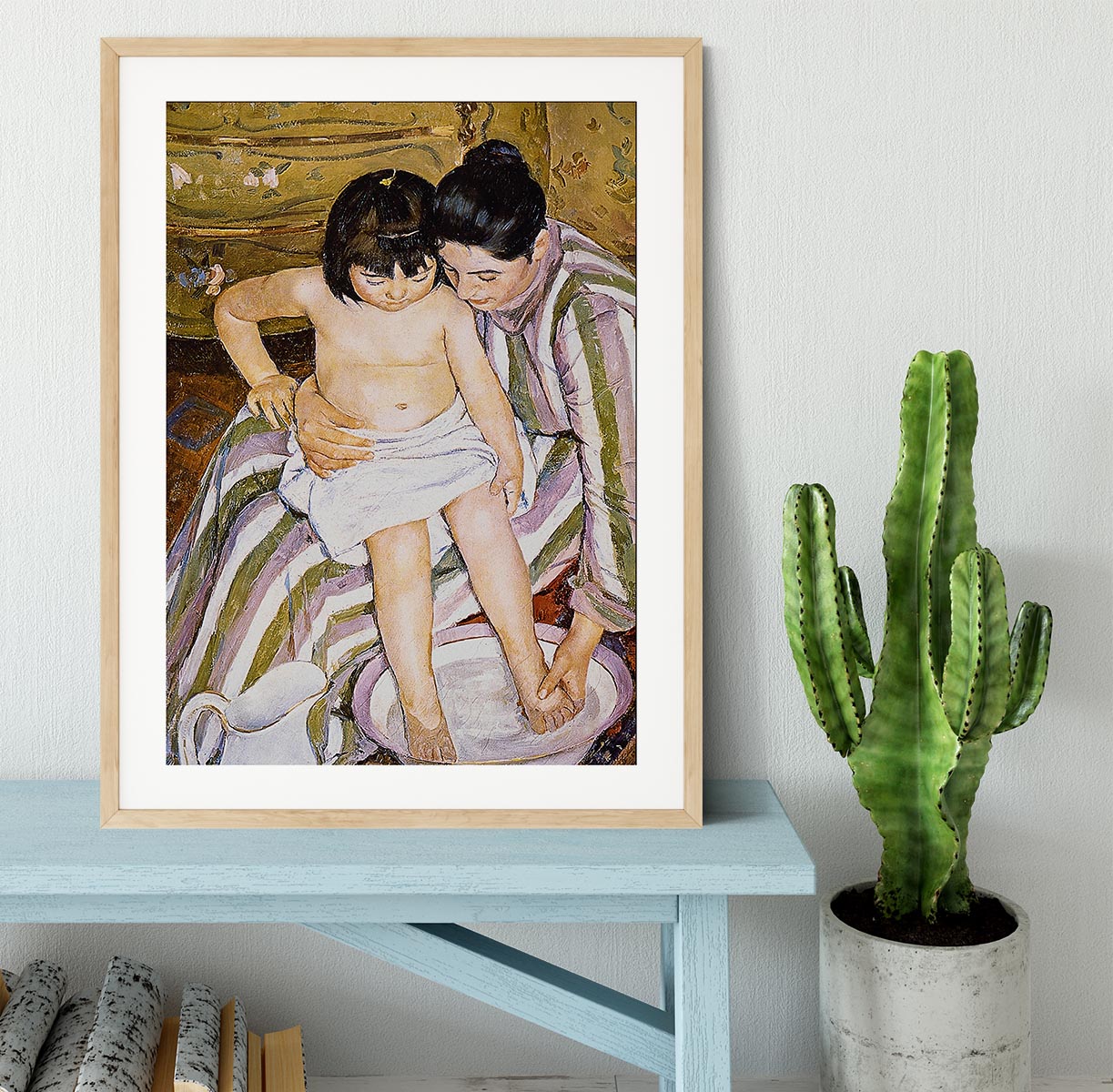 The Bath by Renoir Framed Print - Canvas Art Rocks - 3