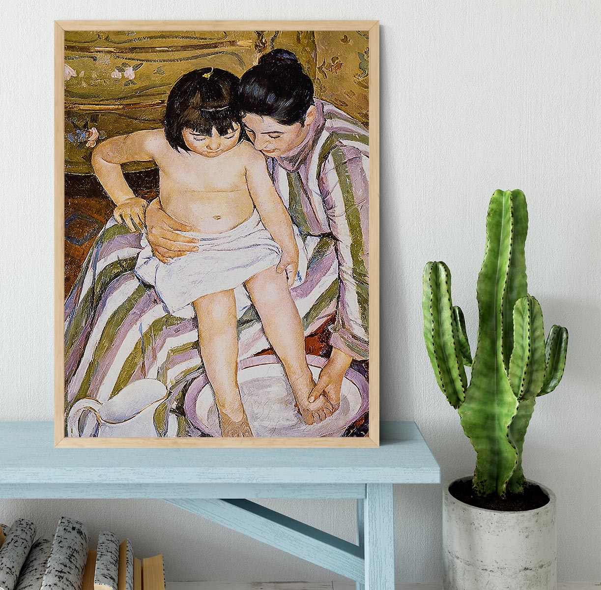 The Bath by Renoir Framed Print - Canvas Art Rocks - 4