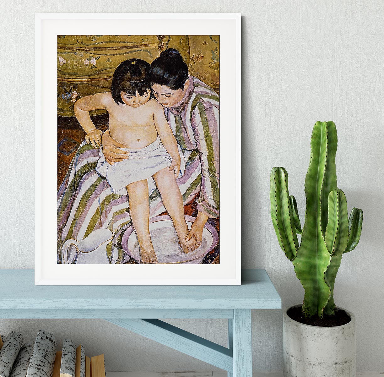 The Bath by Renoir Framed Print - Canvas Art Rocks - 5