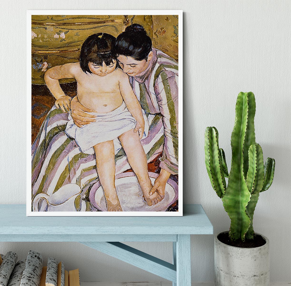 The Bath by Renoir Framed Print - Canvas Art Rocks -6