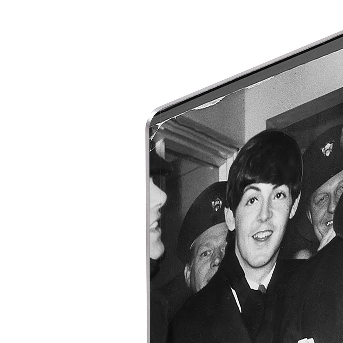 The Beatles arrive at London Airport HD Metal Print