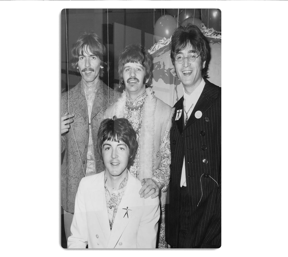 The Beatles at Abbey Road Studios HD Metal Print