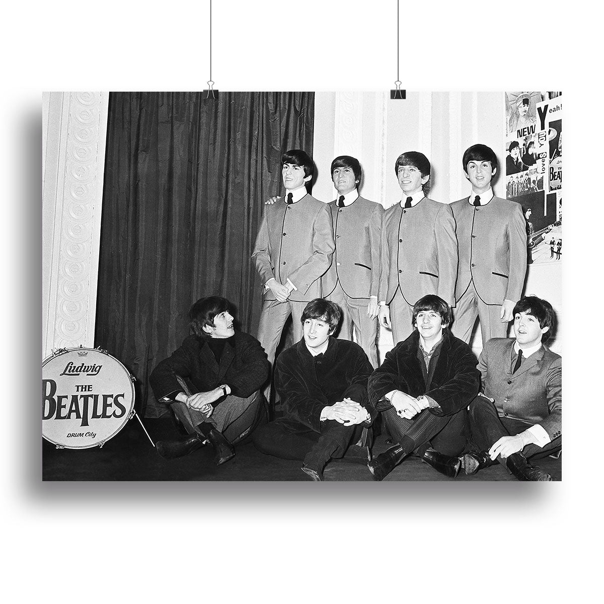 The Beatles at Madame Tussauds Canvas Print or Poster - Canvas Art Rocks - 2