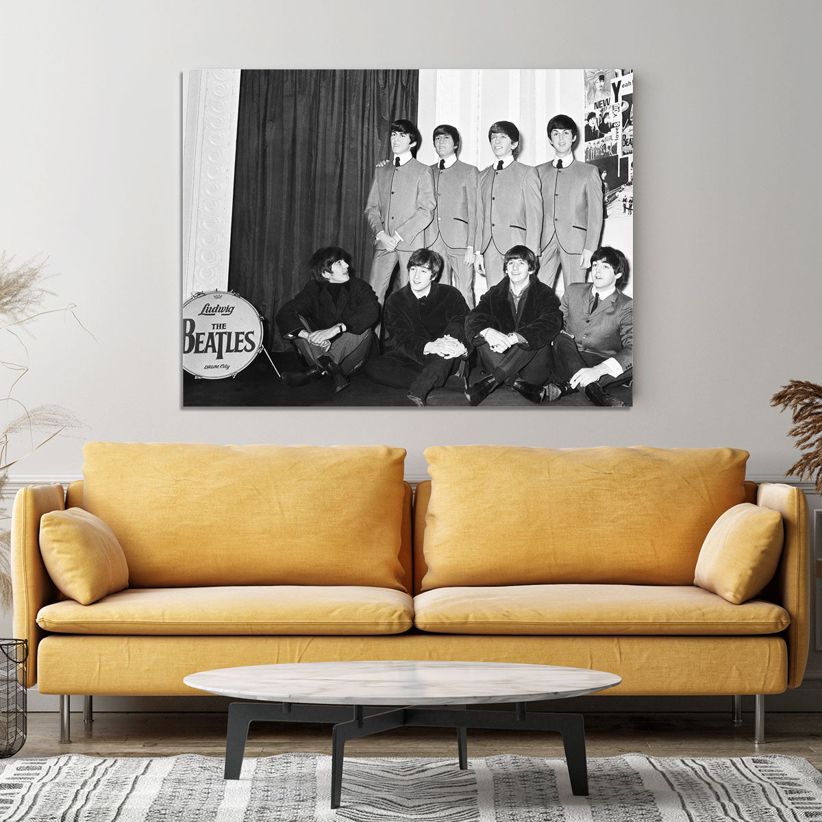 The Beatles at Madame Tussauds Canvas Print or Poster - Canvas Art Rocks - 4