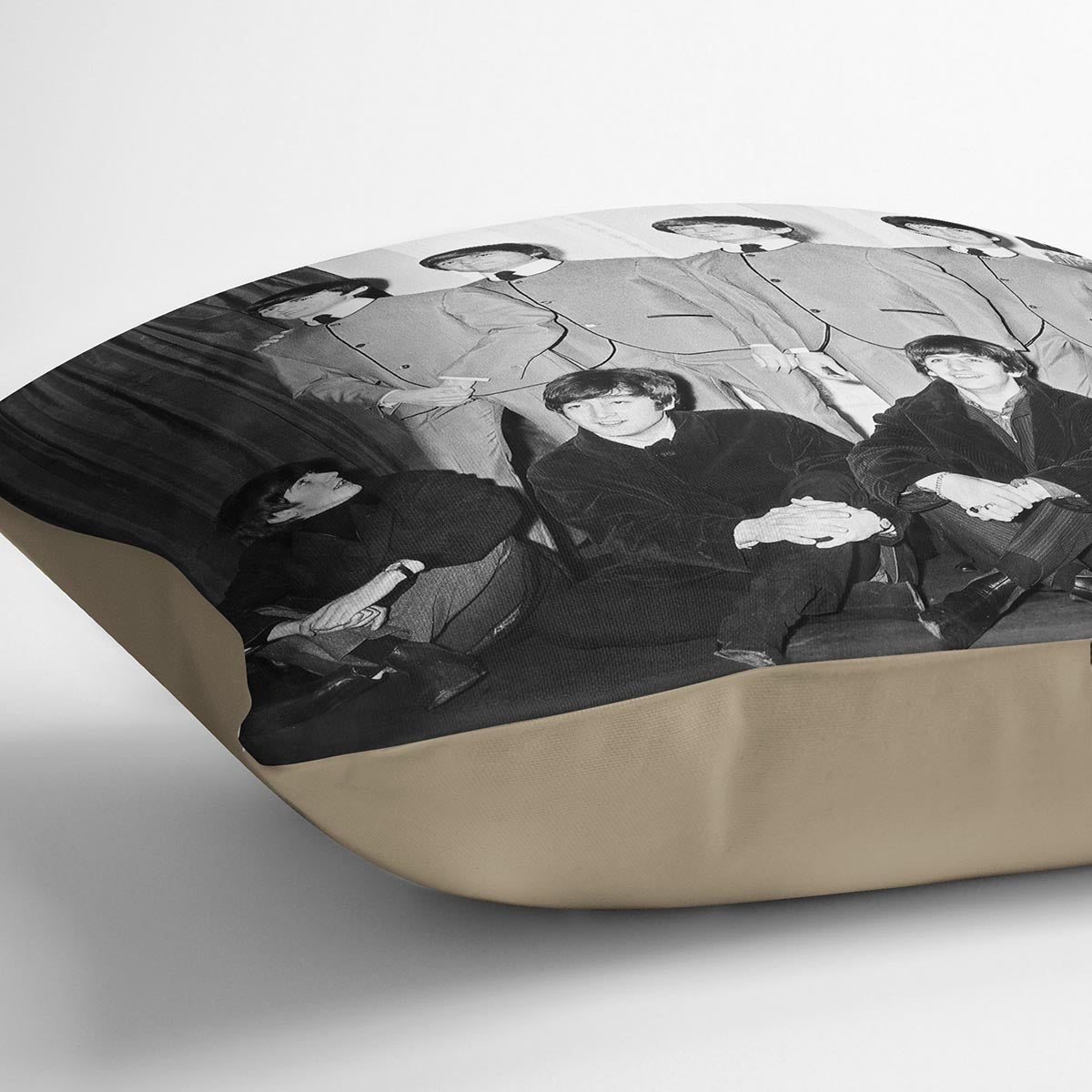 The Beatles at Madame Tussauds Cushion