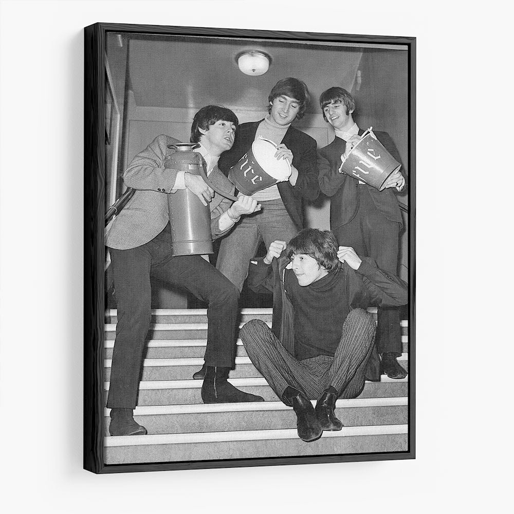 The Beatles backstage at the Liverpool Empire HD Metal Print