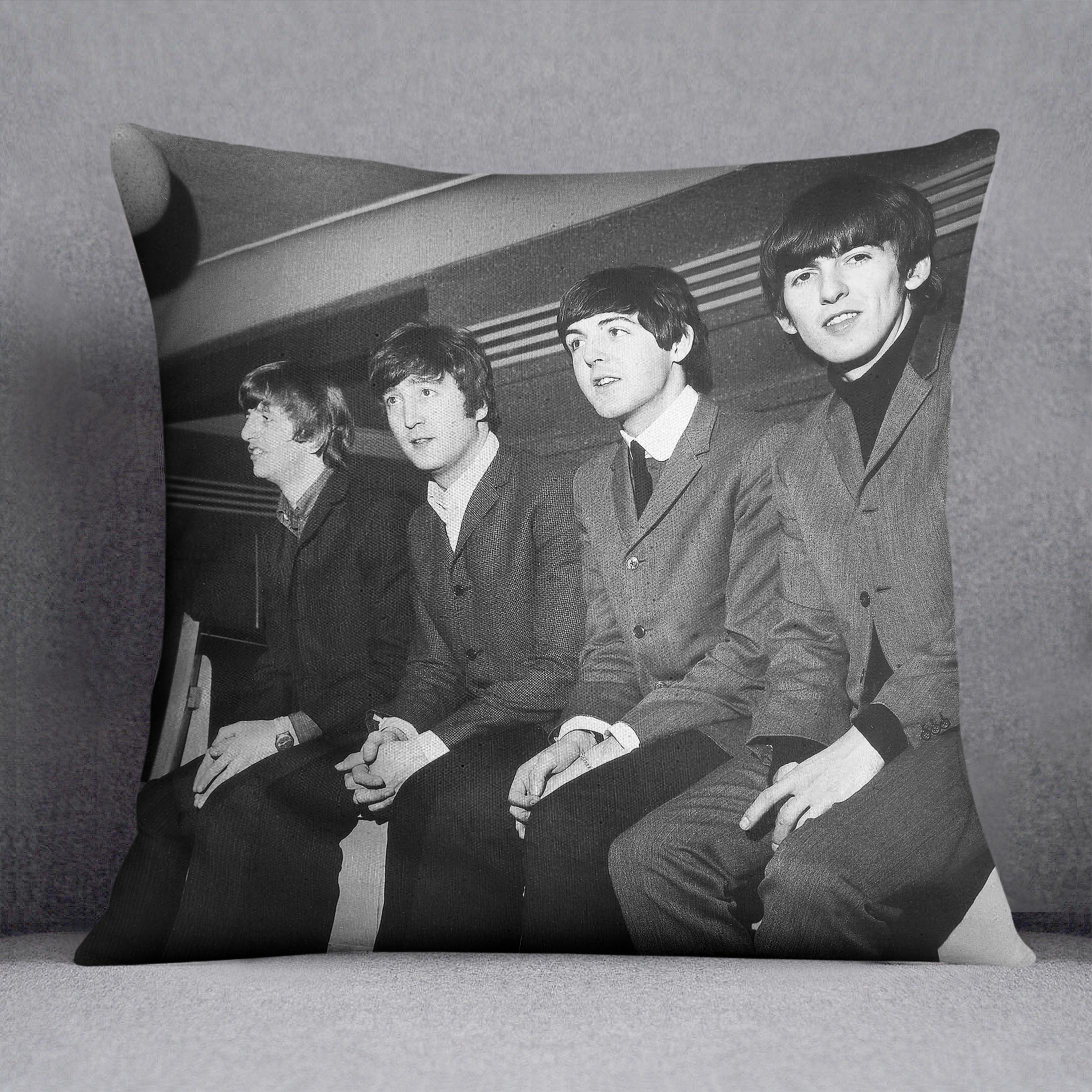 The Beatles backstage in Edinburgh Cushion