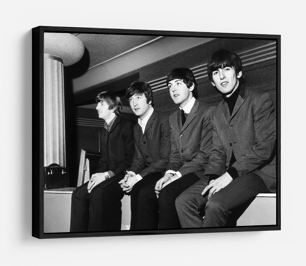 The Beatles backstage in Edinburgh HD Metal Print