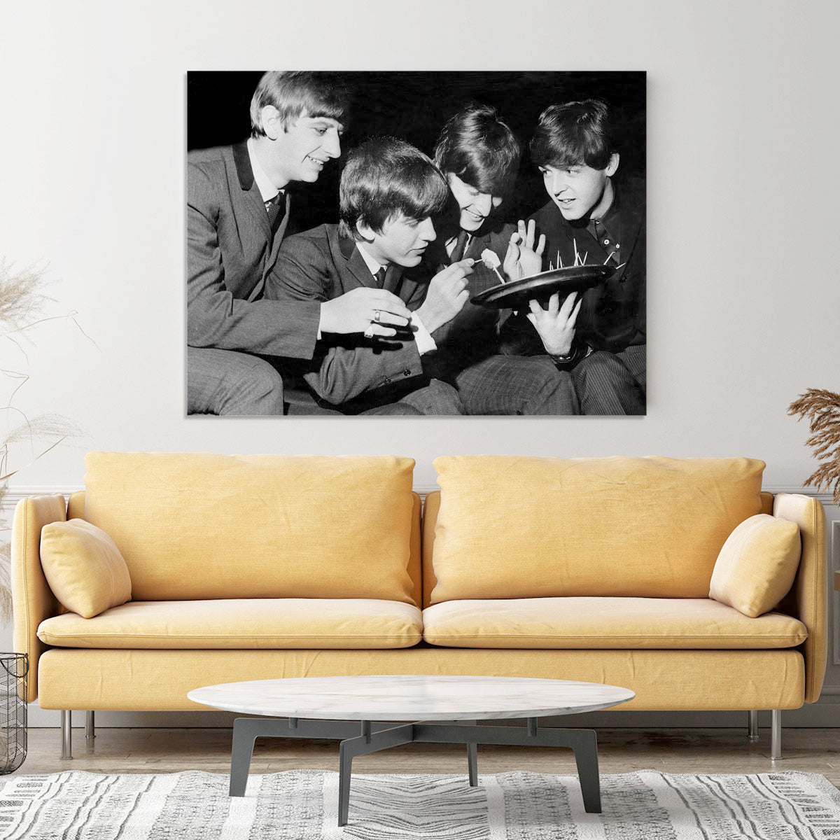 The Beatles before going on stage Canvas Print or Poster - Canvas Art Rocks - 4