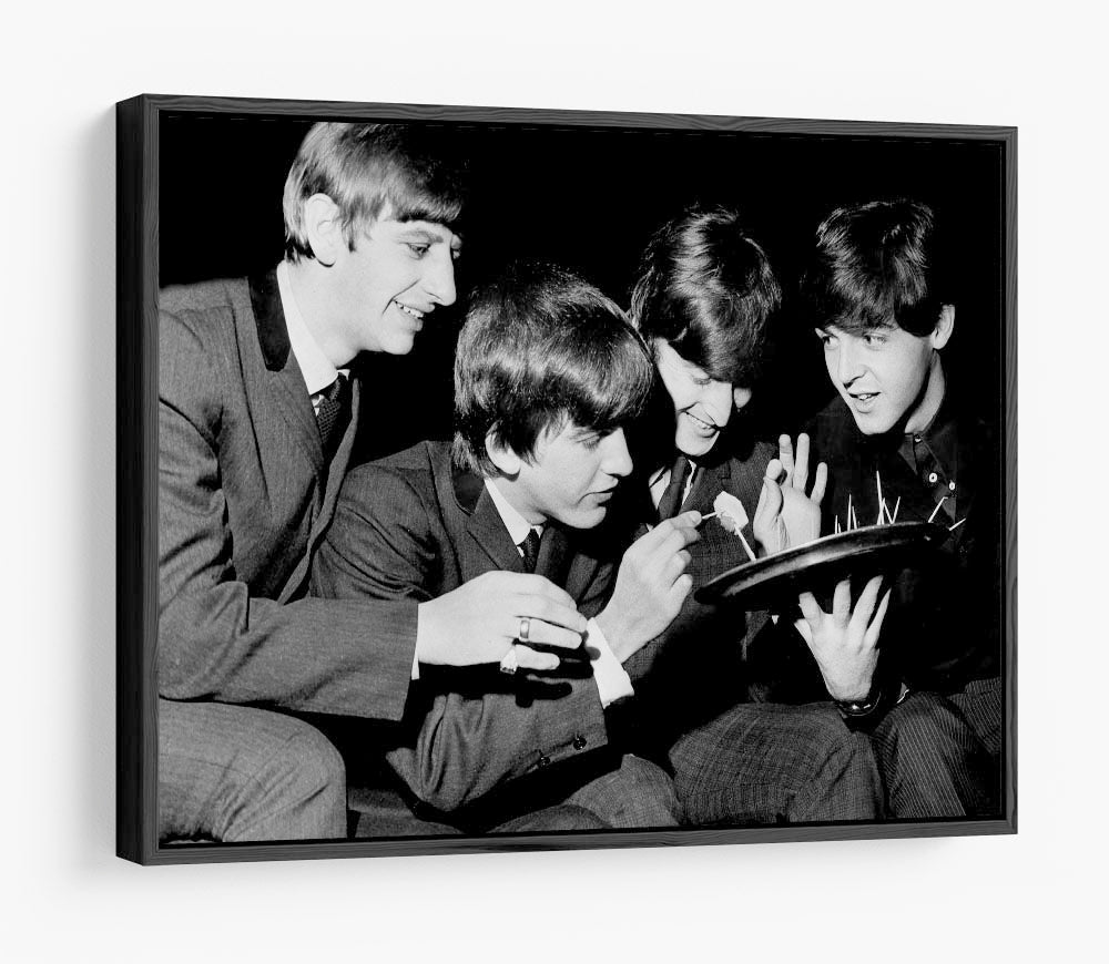 The Beatles before going on stage HD Metal Print