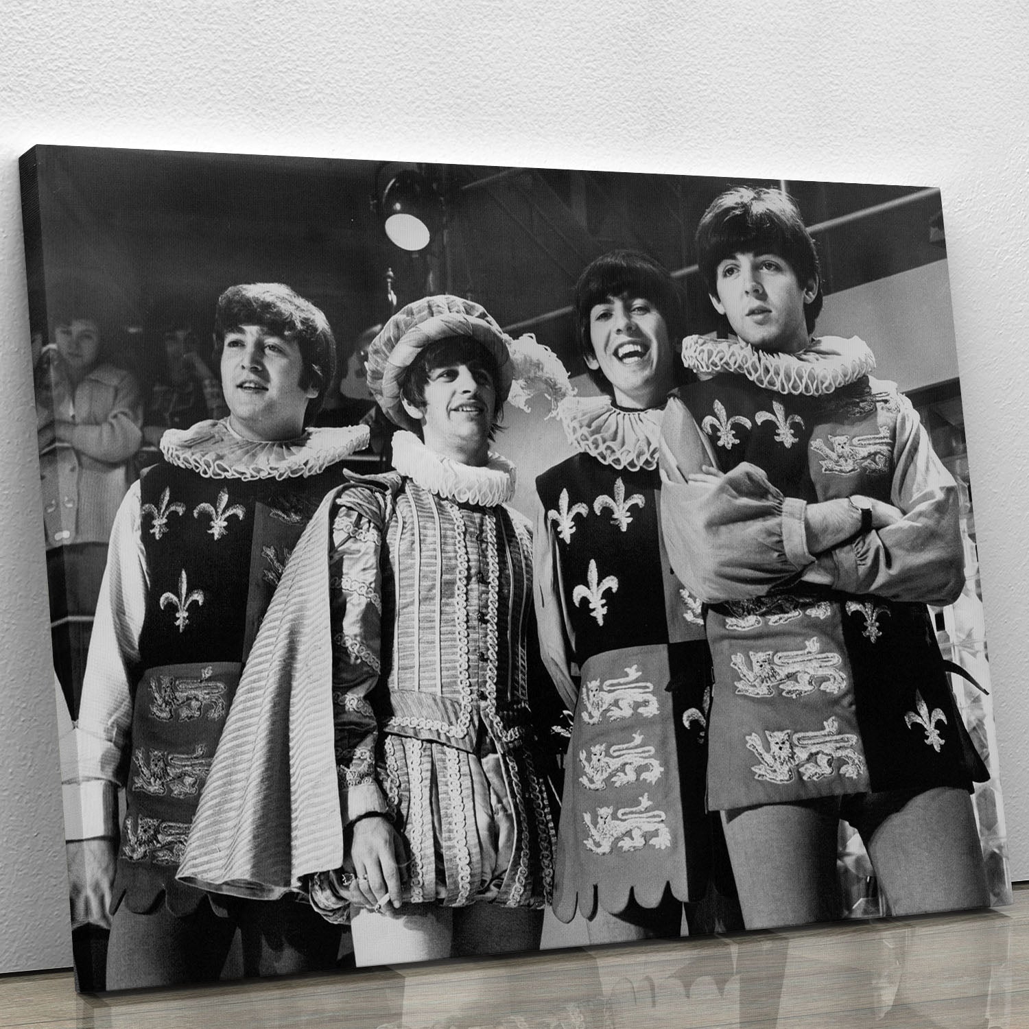 The Beatles dressed in Elizabethan costume for a TV show Canvas Print or Poster - Canvas Art Rocks - 1