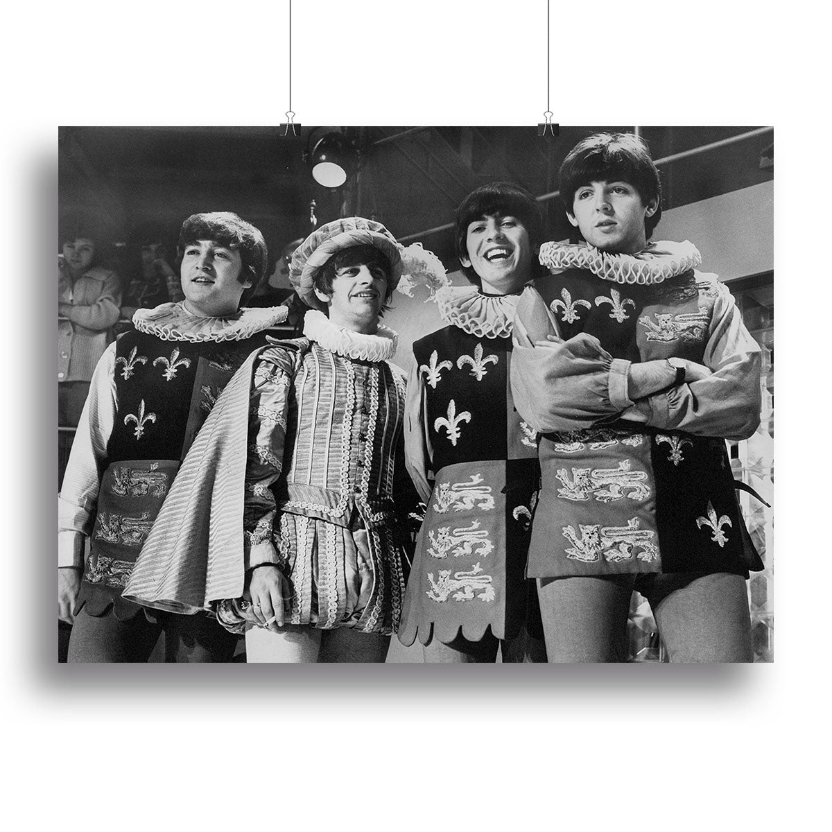 The Beatles dressed in Elizabethan costume for a TV show Canvas Print or Poster - Canvas Art Rocks - 2
