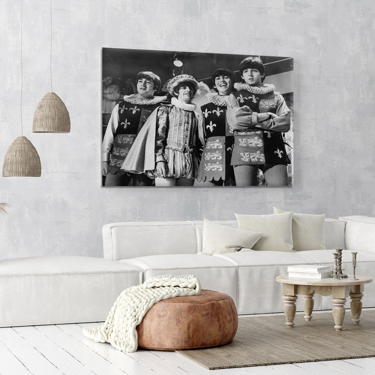 The Beatles dressed in Elizabethan costume for a TV show Canvas Print or Poster - Canvas Art Rocks - 6