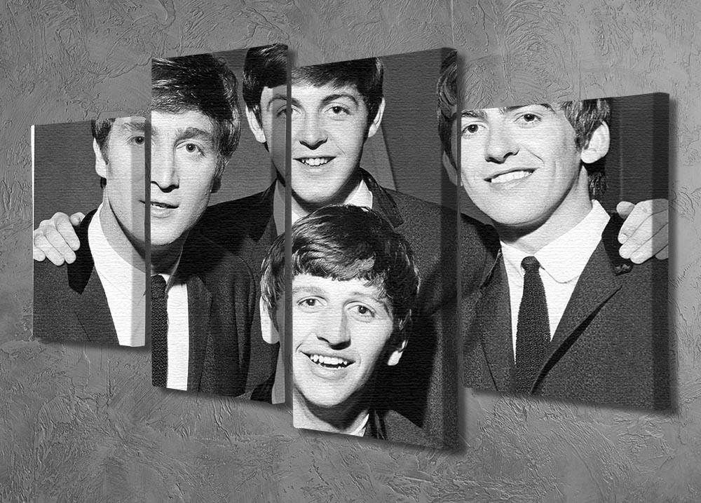 The Beatles in 1963 4 Split Panel Canvas - Canvas Art Rocks - 2