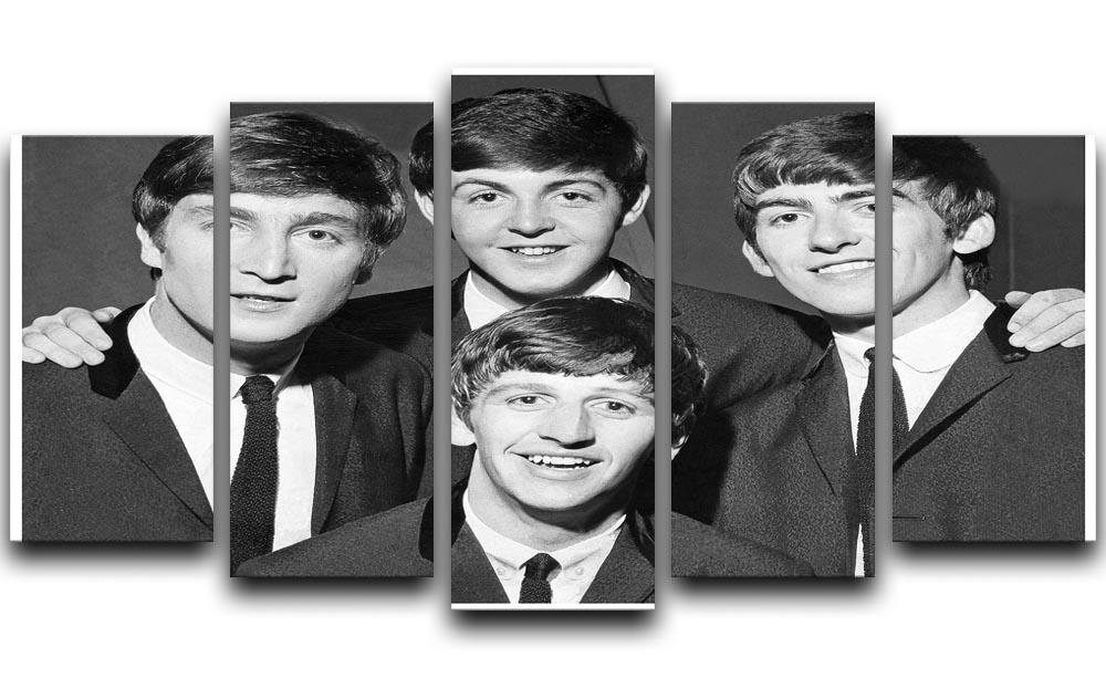 The Beatles in 1963 5 Split Panel Canvas  - Canvas Art Rocks - 1
