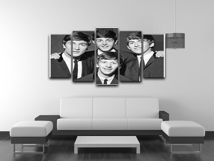 The Beatles in 1963 5 Split Panel Canvas - Canvas Art Rocks - 3