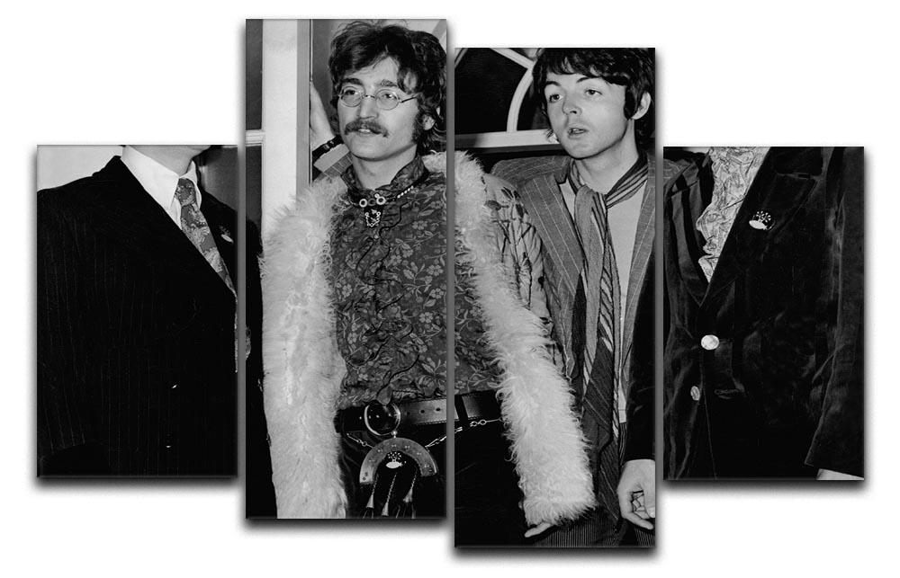 The Beatles in 1967 4 Split Panel Canvas  - Canvas Art Rocks - 1