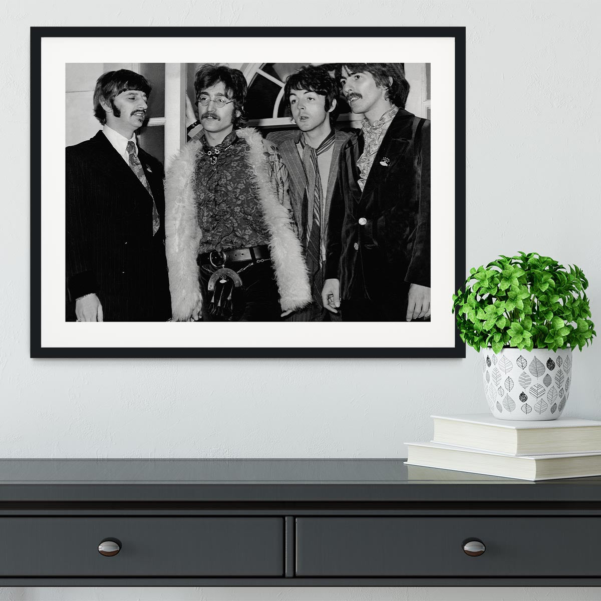 The Beatles in 1967 Framed Print - Canvas Art Rocks - 1