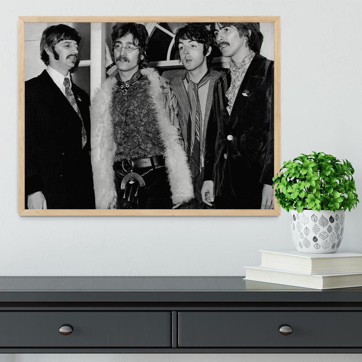 The Beatles in 1967 Framed Print - Canvas Art Rocks - 4