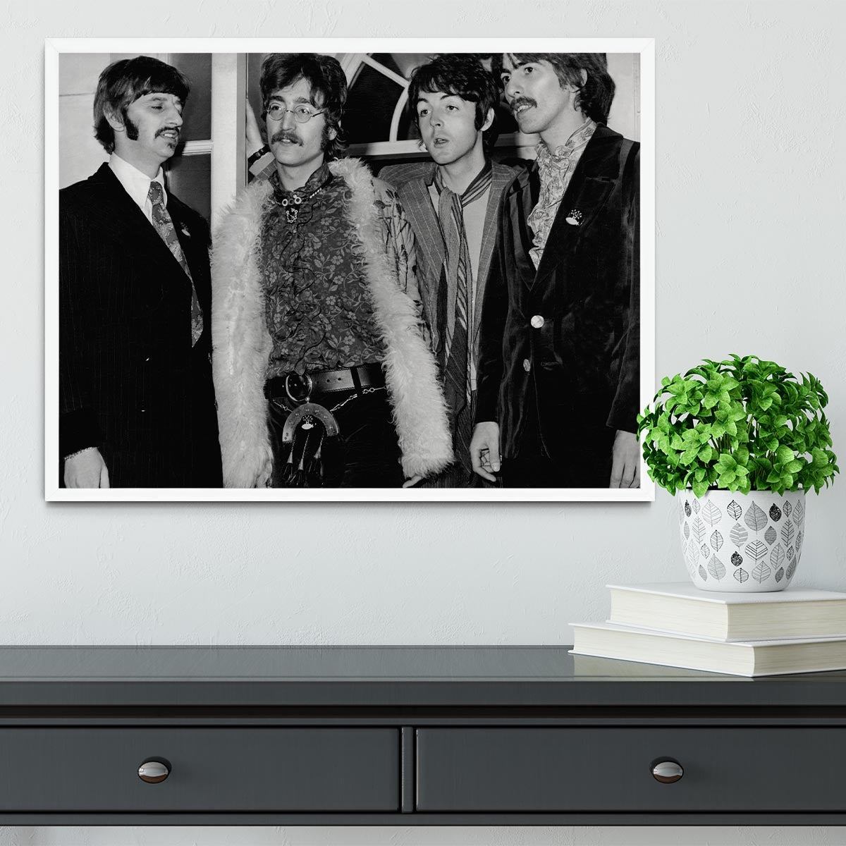 The Beatles in 1967 Framed Print - Canvas Art Rocks -6