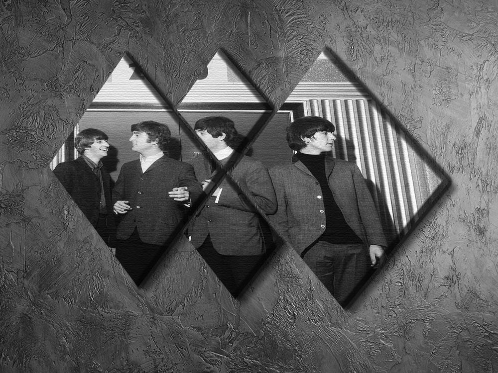 The Beatles in Edinburgh 4 Square Multi Panel Canvas - Canvas Art Rocks - 2