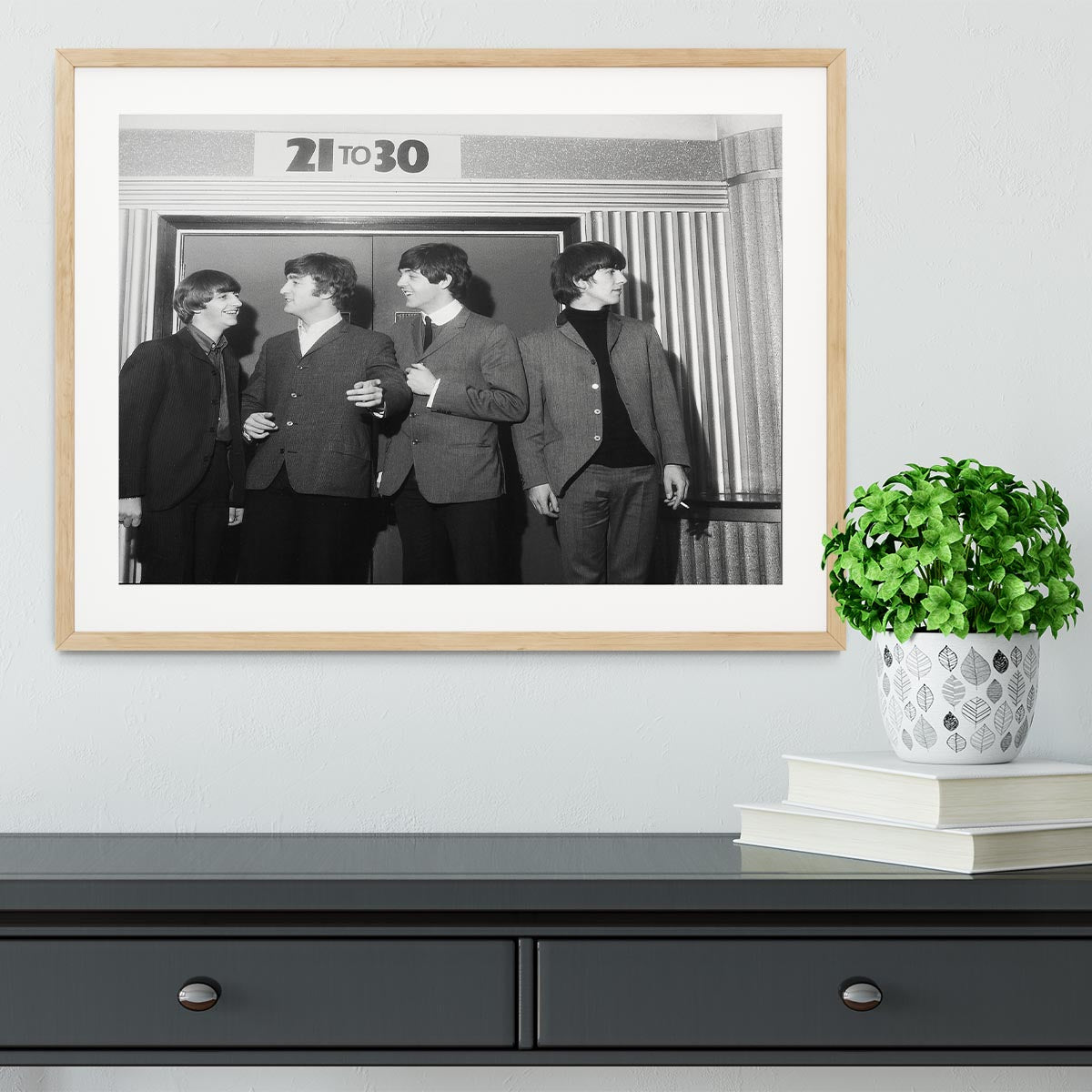 The Beatles in Edinburgh Framed Print - Canvas Art Rocks - 3