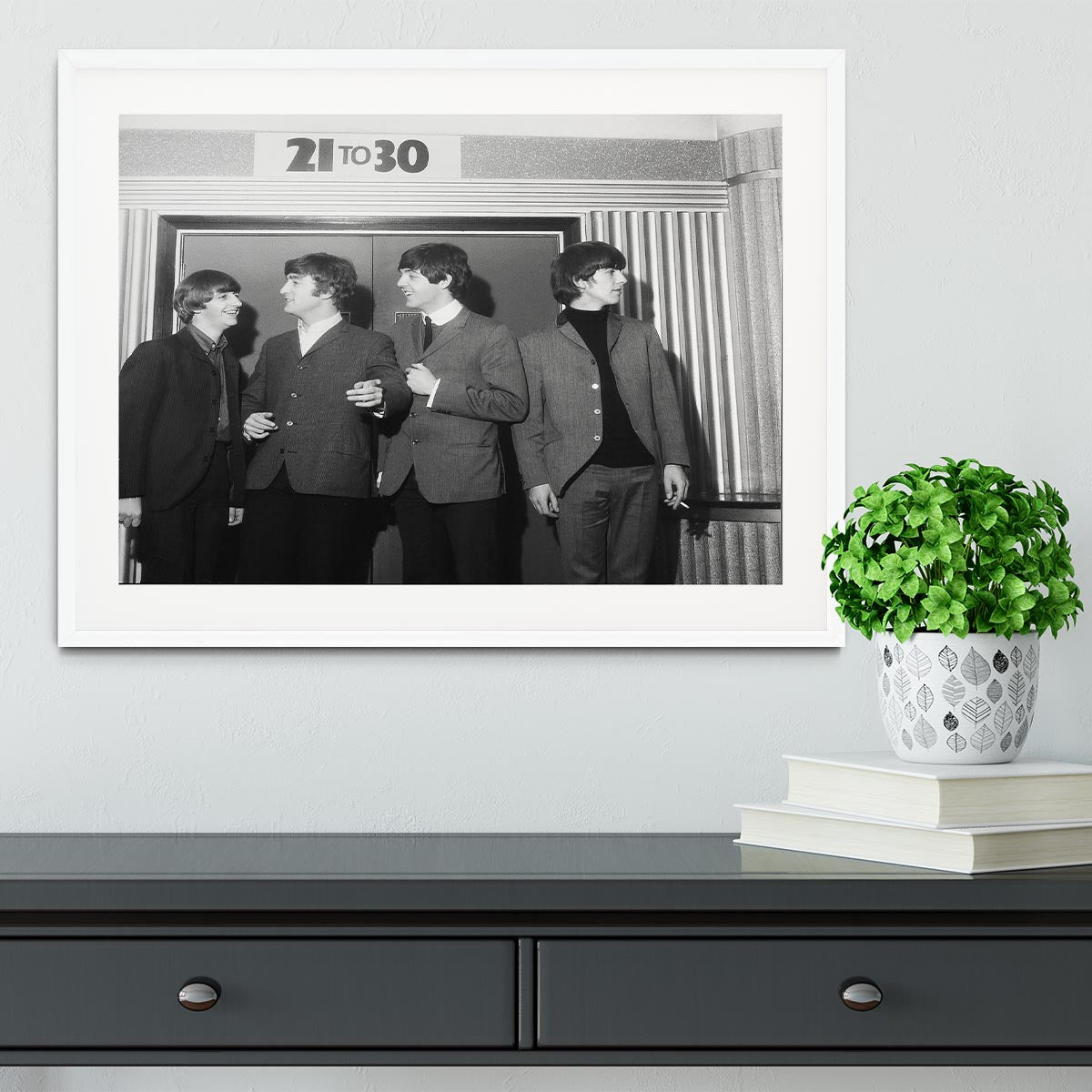 The Beatles in Edinburgh Framed Print - Canvas Art Rocks - 5
