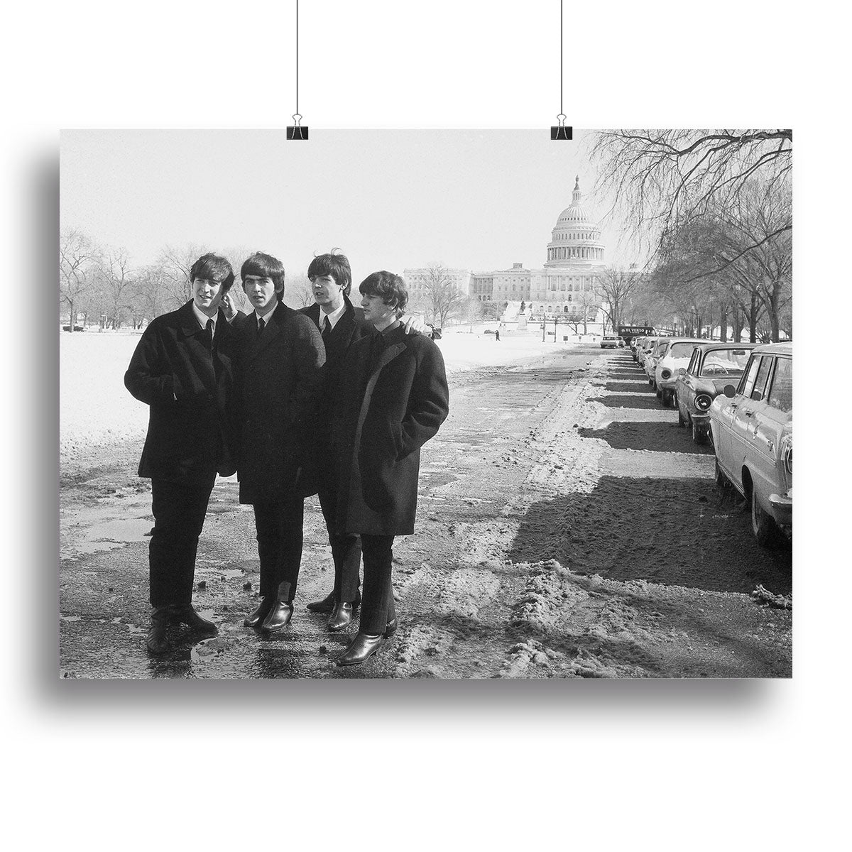 The Beatles in Washington Canvas Print or Poster - Canvas Art Rocks - 2