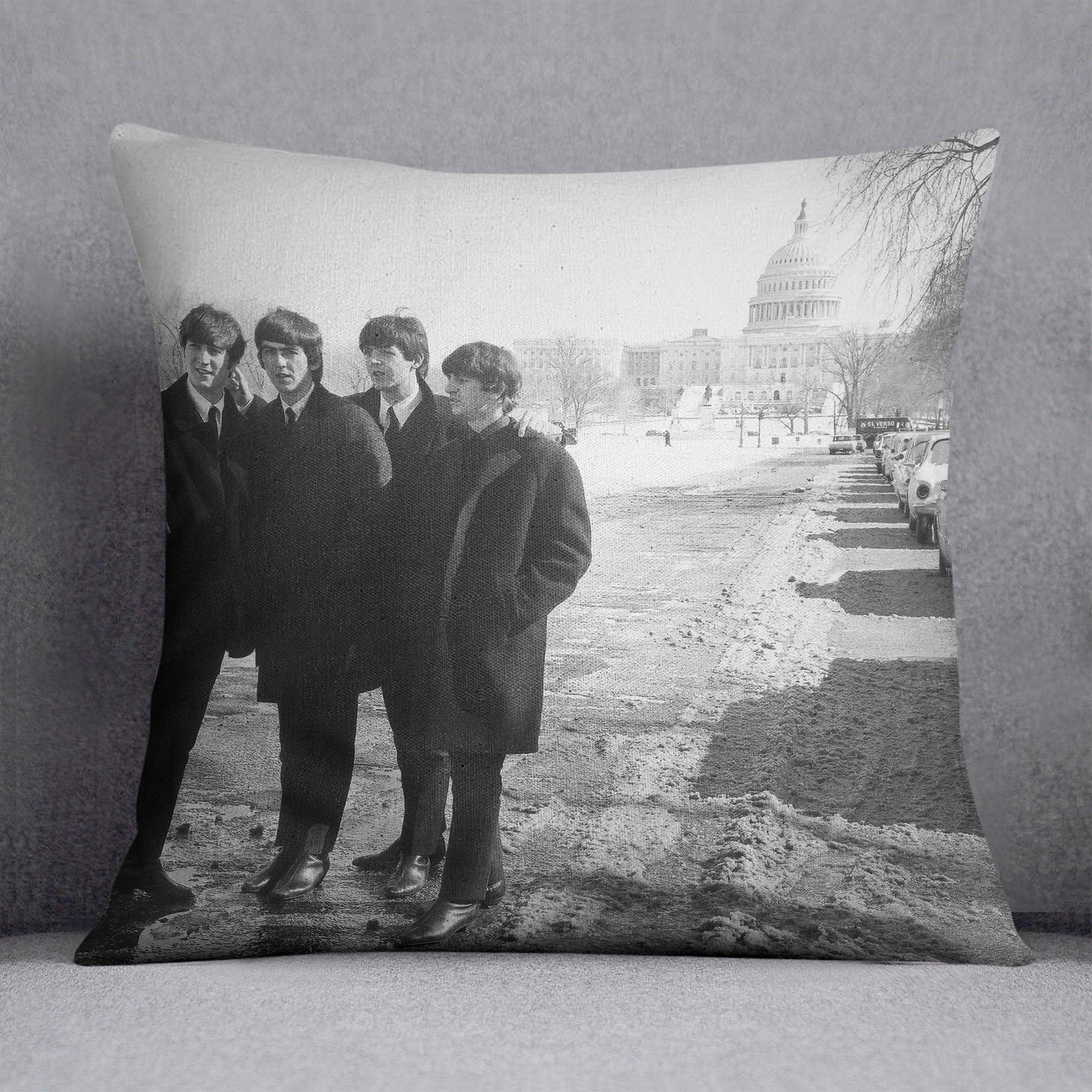 The Beatles in Washington Cushion