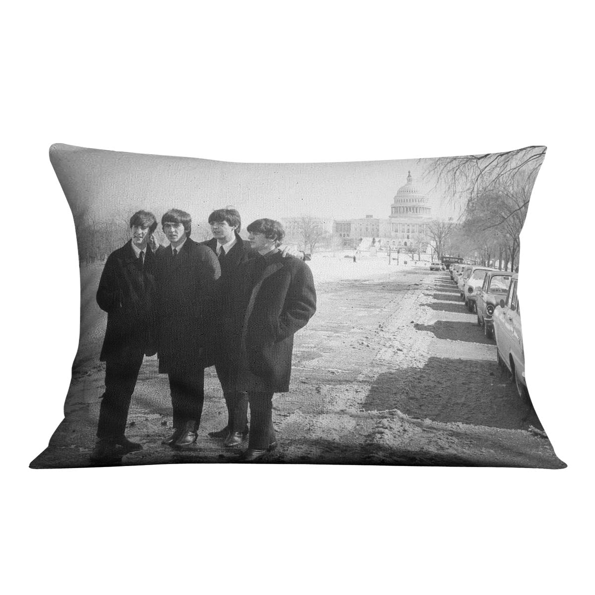 The Beatles in Washington Cushion