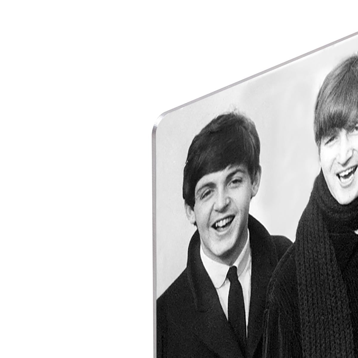 The Beatles in overcoats in 1963 HD Metal Print