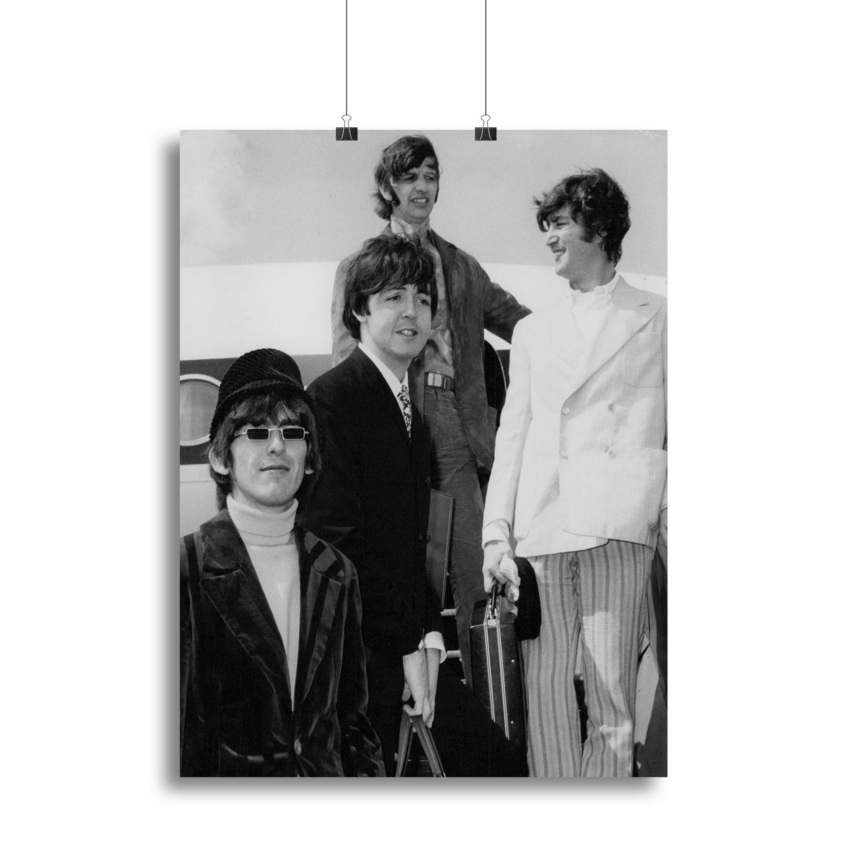 The Beatles leaving London Airport Canvas Print or Poster - Canvas Art Rocks - 2